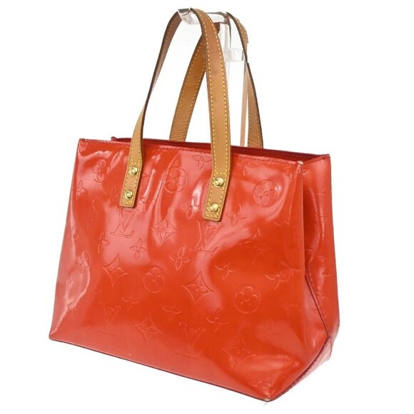 LOUIS VUITTON Read Hand Bag Monogram Vernis Red France M91088 64KB014 - Picture 1 of 16